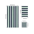 thumbnail image 4 of Green Navy Blue Striped Towel Set of 3, Soft Microfiber Bath Towels, Hand Towel, Washcloths, Chic Abstract Lines Geometric Quick-Dry Absorbent Towels for Bathroom Kitchen Hotel Beach Gym Spa, 4 of 7