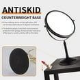 thumbnail image 4 of Freestanding Tabletop Makeup Mirror 8 Inch Double Sided 1x 3 X Magnification 360 Degree Swivel Cosmetic Vanity Magnifying Mirror for Table Desk Finished Gold(8in,3 X)-Orb, 4 of 6