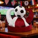 thumbnail image 5 of Gorro de fiesta de fútbol 3D | Gorro de celebración con temática de fútbol verde | Gorro deportivo ajustable para la decoración de fiestas de cumpleaños, 5 of 7