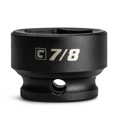 UPC: 0886352534604 | Capri Tools 7/8 in. Stubby Impact Socket  3/8 in. Drive  6 Point  SAE