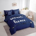 thumbnail image 2 of Feelyou Cartoon Dinosaur Letter A Print Twin Bedding Sets for Boys Girls, Cute Animal Bedding Comforter Set, Blue, Blue Reversible, 7-Piece, 2 of 7