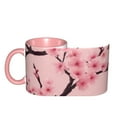 thumbnail image 4 of Cherry Blossom Coffee Mug Fun Custom Ceramic Mugs 11oz Pink, 4 of 5