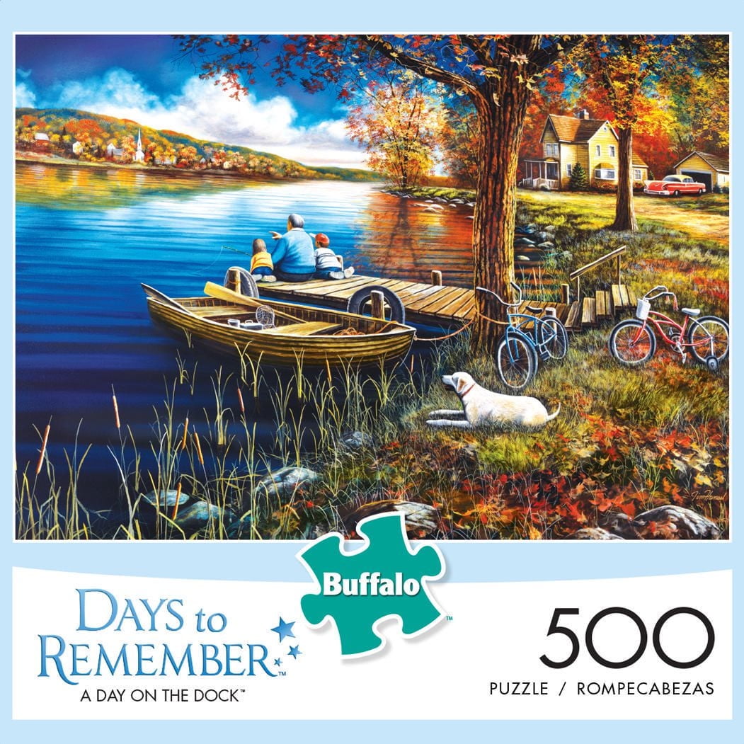 Buffalo Games Days to Remember: A Day on The Dock 500 Piece Jigsaw Puzzle