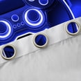 thumbnail image 4 of Erosebridal Blue Gamer Curtains Pack of 2 (42Wx63L),Geometric Gamepads 30%-50% Black Out Curtains,Video Game Curtains for Living Room,Gradient Bedroom Decoration, 4 of 6