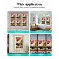 thumbnail image 6 of Window Privacy Film Retro Rooster Stained Glass Window Film Decorative Sun Block Window Cover Sunflower Plaid Pastoral Animals Window Clings Static Adhesive Sticker for Bathroom 17.7"x39.3", 6 of 6