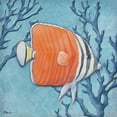 thumbnail image 1 of Tile Mural Kitchen Backsplash - Azure Tropical Fish IV - by Paul Brent, 1 of 1