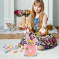 thumbnail image 4 of Kugisaki Easter Basket Bunny Basket Egg Buckets Felt Tote Bags Egg Hunt Basket for Easter Party Gifts, 4 of 6