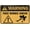 Warning Sign 2, variant on Warning Sign - Tree Works Ahead, 8"x12" Metal Aluminum Sign, Weather Resistant, Weatherproof, Indoor Outdoor Use