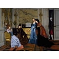 thumbnail image 2 of Alfred Stevens 18x14 Gold Ornate Wood Frame and Double Matted Museum Art Print Titled - Elegant Figures in a Salon (1840-1906), 2 of 4