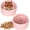 Pink, variant on 2 Pcs Hamster Food Bowl, Ceramic Dwarf Hamster Food Bowl Feeder Water Rat Bowl Small Animal Food Dish for Golden Bears, Hedgehogs, Dutch Pigs, Parrots (Yellow)