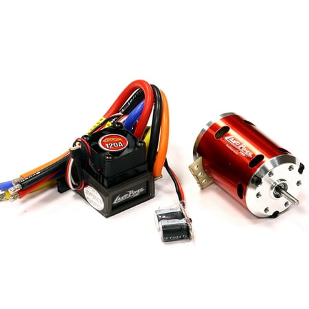 Brushless System (Integy RC Toy Model Hop-ups C24100 Sensored Brushless 120A System 13.5T 2500Kv Combo 2S-3S for 540 Size)