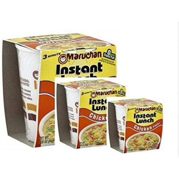 Maruchan Instant Lunch, Chicken, 2.25 oz, Pack of 3