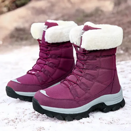

Women‘s Winter Thermal Outdoor Snow Boots Lace Up Waterproof Shoes Women‘s Footwear