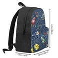 thumbnail image 3 of XMXY Space Astronaut Cat Rocket Backpack Laptop Bag for Women, School Bookbag Lightweight Backpack for Travel Casual Work Backpack Black, 3 of 8