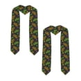 thumbnail image 2 of Logiee Mardi Gras Surface Print Unisex Adult Graduation Stole Shawl 72" Long for Academic Commencements Shawl-Sharp Corner, 2 of 7