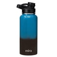 thumbnail image 2 of MIRA Stainless Steel Insulated Sports Water Bottle - Hydro Metal Thermos Flask Keeps Cold for 24 Hours, Hot for 12 Hours - BPA-Free Spout Lid Cap (32 oz (960 ml, 1 qt), Blue Lava) MIRA Brands Botella De Agua, 2 of 2
