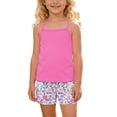 thumbnail image 3 of Busydd Girls 2 Piece Sets 4-15 Years Casual Summer Breathable Matching Outfits Solid Color Tank Tops and Floral Print Shorts 4-5 Years, 3 of 7