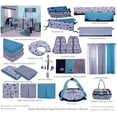 thumbnail image 4 of Bacati - Woodlands Aqua/Navy/Grey Boys Cotton Changing Pad Cover, 4 of 7