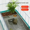 Kojooin Turtle Tank Starter Kit, Turtle Tank With Basking Platform