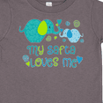 thumbnail image 4 of Inktastic My Safta Loves Me- Cute Elephants Boys or Girls Toddler T-Shirt, 4 of 5