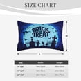 thumbnail image 4 of Rateoe Halloween Trick Or Treat Pattern Pillow Covers with Invisible Zipper(Pillows are not Included) Standard Pillowcases-20"x30", 4 of 6