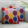 thumbnail image 3 of Nawypu   Colorful Geometric Throw Pillow Covers Pillow Cases Cushion Cases Decorative Burlap Toss Throw Pillow Covers for Living Room,Couch and Bed, 3 of 5