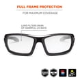 thumbnail image 2 of Gafas de seguridad Ergodyne Skullerz Odin con montura negra y lentes transparentes, 2 of 8