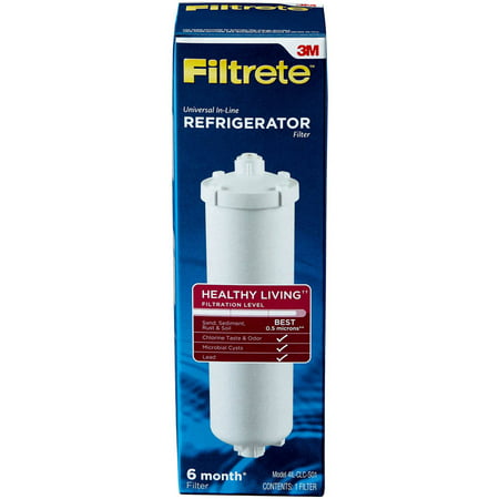 Filtrete Universal In-Line Refrigerator Filter, Maximum Filtration (sediment, CTO, cysts,