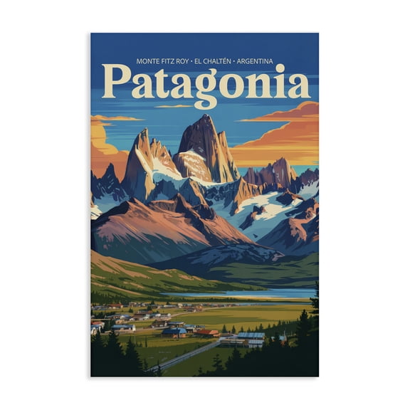 Stupell Industries Patagonia Valley Landscape Canvas Wall Art, design by Andreas Magnusson