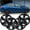 Black Lacquer, variant on 15 inch Set of 4 Hubcaps for Honda Civic Sedan 2013-2015,Wheel Rim Cover for Honda Civic Coupe 2013,Only Fit Iron Hub - Steel Wheel,Bolt on Installation,Black Lacquer & Red Lacquer