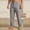 Gray, variant on Work Cargo Pants for Men Straight Leg Button Rolled Hem Comfortable Bottoms Outdoor Office Casual Summer Trousers with Multi Pockets