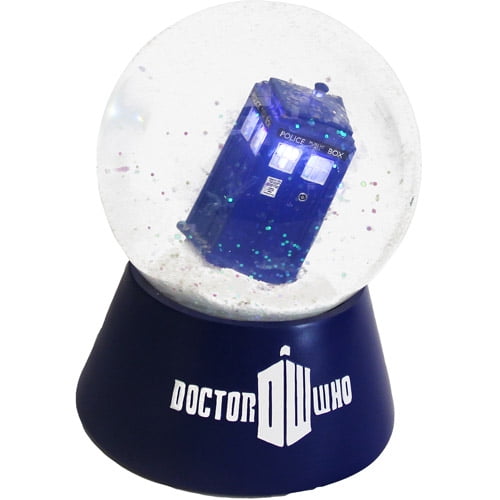 Tardis Doctor Who TIme Lord Inspired Christmas Ornament Snow Globe Christmas Present Gift 