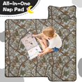 thumbnail image 4 of Camo and Branch Grey Pattern Teens Toddler Nap Mat with Pillow, Sleeping Mat Bag for Preschool Daycare 50"x20", 4 of 5