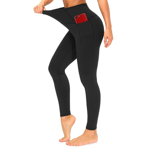 High Waisted Leggings for Women Tummy Control Workout Running Yoga Pants  with Pockets 