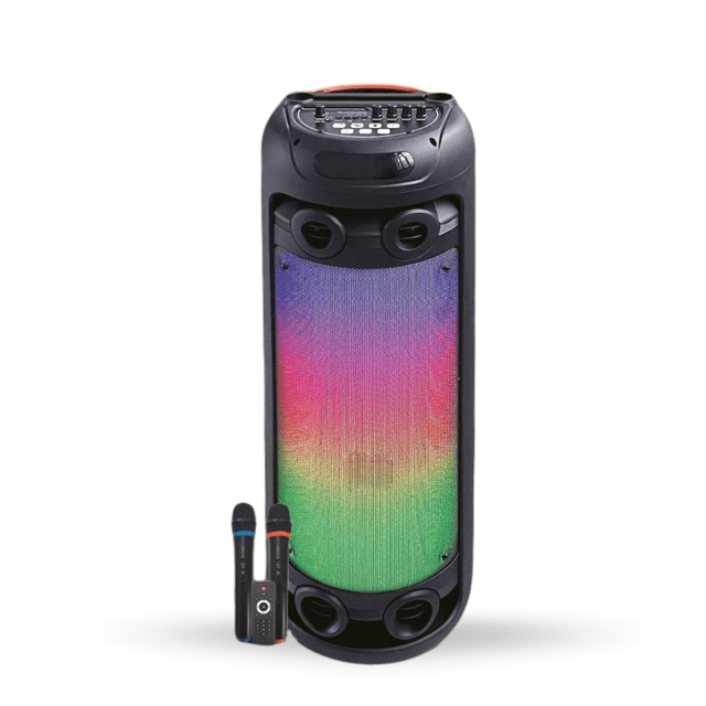 Bocina Portatil Hd- Sy-2891at 8 X2 Tubo 20000w/4000mah Negro