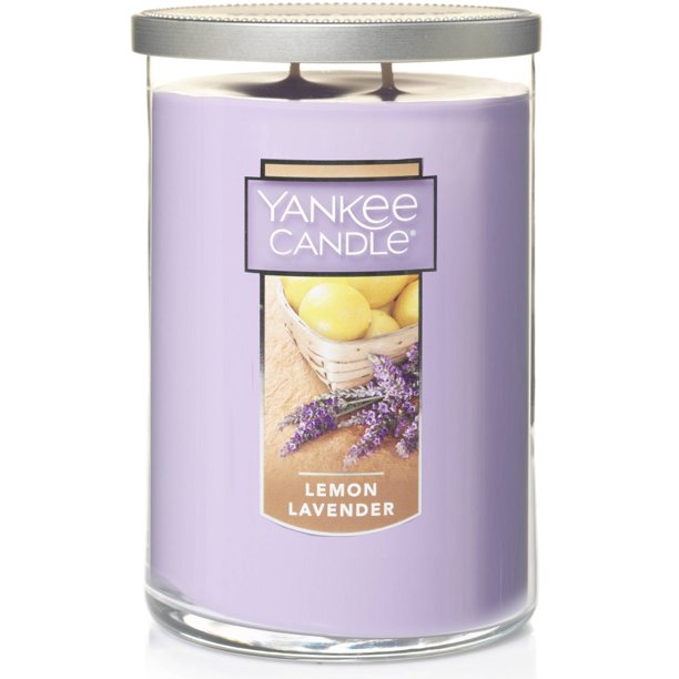 Yankee Candle Lemon Lavender 22 oz Large Modern Brushed Lid Tumbler Candle Citrus Scented