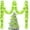 Warm White, Green, variant on 16.4 ft Christmas Prelit Tinsel Lighted Garland with 50 LED Lights Hanging Christmas Foil Tinsel Garland for Xmas Tree Wedding Party