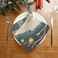 thumbnail image 2 of Napkin Satin Napkin 20*20Inchx4 Kitchen Towel Dinner Plate Towel Decorative Towel Napkin Tea Towel Suitable For Kitchen Table Little Painted Christmas Deer, 2 of 8