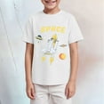 thumbnail image 2 of Ccpelsie Little Boys T-Shirt Summer Casual Athletic Vacation Beach Outfits for Boys Homewear(White,11-12 Years), 2 of 4