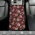 thumbnail image 2 of Yuyamidu Red Hibiscus Auto Center Console Armrest Cover Pad Soft Car Arm Rest Cushion Accessories Fit SUV Truck Sedan Flannel Car Armrest Cover Cushion, 2 of 7