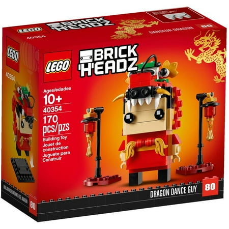 Lego 40348 BrickHeadz Dragon Dance Guy 170 pcz New with (Best Levis For Fat Guys)