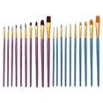thumbnail image 1 of 20pcs Painting Brush Pens Nylon Brush Oil Paint Acrylic Paint Brushes Drawing Brushes Art Painting Tools (Blue + Purple), 1 of 4
