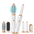 thumbnail image 3 of 5 in 1 Multifunctional Hair Styling Tool: Detachable Blow Dryer Brush, Ionic Hot Air Volumizer, Thermal Curler Wand, Round Straightening Brush, 3 of 5