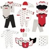 Luvable Friends Baby Boy Layette Gift Cube, Fire Truck, 0-6 Months