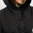 thumbnail image 4 of Lovskoo Womens Winter Coats Quilted Jacket Warm Clothes Plus Size Hooded Cotton Padded Coat Long Sleeve Jacket Black, 4 of 6