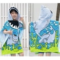 thumbnail image 6 of SDJMa Kids Hooded Towel Mermaid Dinosaur Shark Beach Towel with Hood Baby Bath Towel Wrap Hooded Towels Poncho Pool Bathrobe Summer Gifts for Toddler Boys Girls, 6 of 8