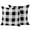 Black White, variant on Pink Farmhouse Outdoor Pillow Covers 18x18 Set of 2,Waterproof Patio Throw Pillowcase Protectors,Buffalo Plaid Check Lattice Geometric Decorative Pillow Shams Cushion Covers for Seat Bed Couch Sofa