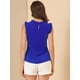 thumbnail image 5 of Blusas Elegante Sin Mangas Vintage 1950 Allegra K Oficina Negocios Mujer Azul Real XL, 5 of 6
