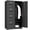 Black, variant on Metal Storage Vertical Filing Cabinet with Lock, Steel File Locker with 4 Drawers and 1 door for School, Living Room, Bedroom, Office (White)