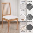 thumbnail image 3 of yuksok Polyester Chair Cover, Stretch Kitchen Chair Cover, Dining Chair Cover for Hotel White, 3 of 9
